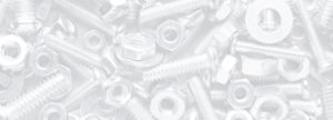 Close up background image of nuts, washers, and screws