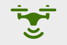 Graphic icon for a Aerial Survey Drone
