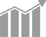 Graphic icon of a bar graph with an arrow on top representing incremental sales growth