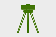 Icon of a tripod representing theodolites