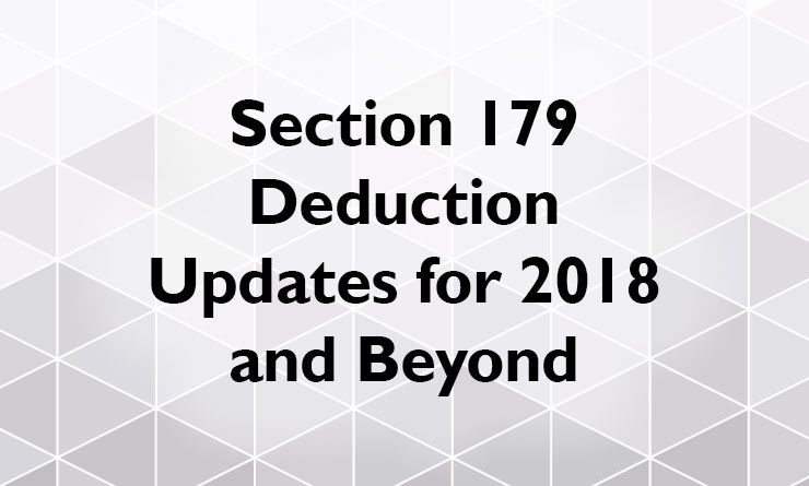 Section 179 Depreciation Updates for 2018