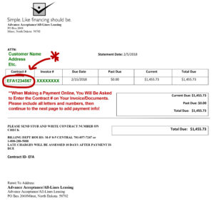 First Western Equipment Finance - Example of a Statement