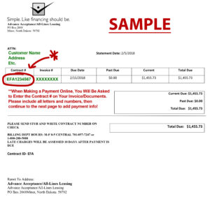 Sample online bill pay - First Western Equipment Finance