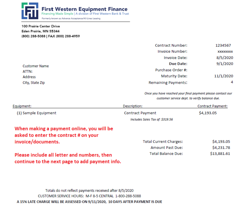 FWEFinvoiceCapture First Western Equipment Finance